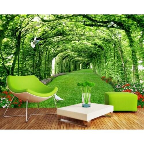 Beibehang Custom wallpaper murals park woods lawn 3d landscape background wall wall paper home decor papier peint mural 3d
