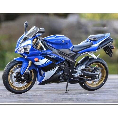 Static Display of Diecast 1/10 Scale Honda 1000 R1 Simulation Alloy Motorcycle Model Ornaments Toy Cars Set Boys Gift