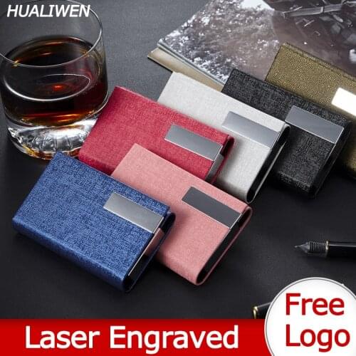 Laser Engraved LOGO Luxury Metal Business Card Case, Credit Card Holder, Unisex Business Card Holder, Bank Card Holder, Wallet