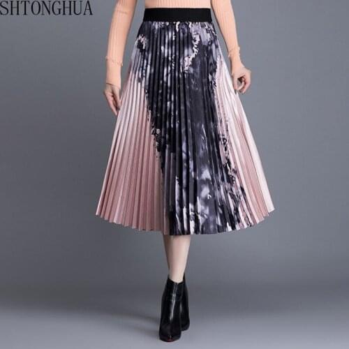 SHTONGHUA High Waist Skirts For Women