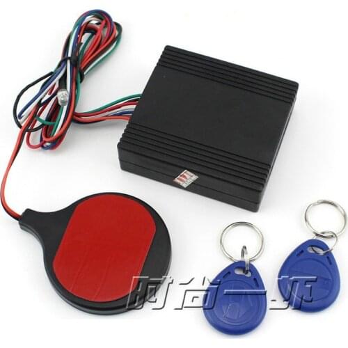 Anti-hijacking waterproof motorcycle security alarm way motorcycle alarm system 12V system alarm Double Flash IC card swiping