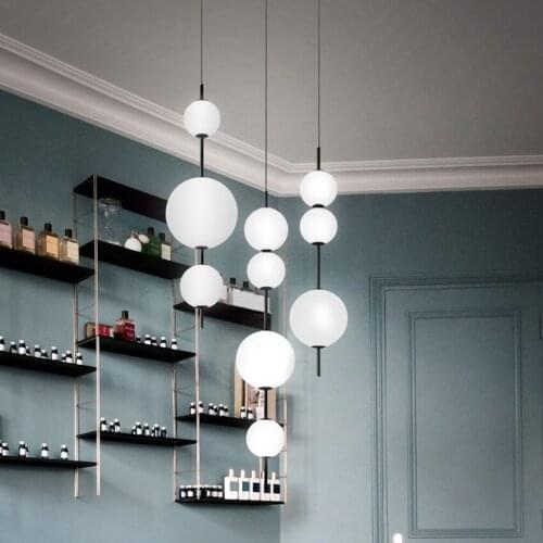 Modern LED Sugar Gourd Glass Pendant Lights Lighting Nordic Creative Decor Hanging Lamp Restaurant Bar Bedroom Light Fixtures