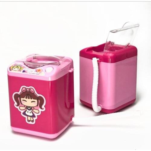 Washing machine for makeup brush Play Toy Makeup Brush Cleaner Gift Children Educational Pretend Play Toy Doll Furniture