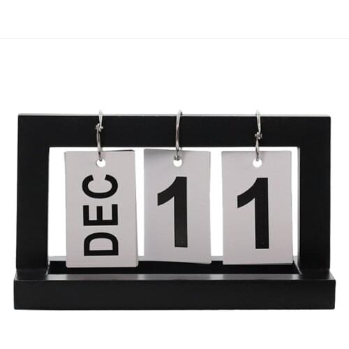 Blesiya Flip Chart Card Number Perpetual Desk Calendar for Home Office Decor