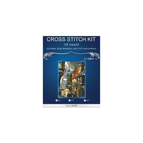 Top Quality Beautiful Lovely Counted Cross Stitch Kit Similar Dim cross stitch Similar DMC similar dim rainy street FJ-30