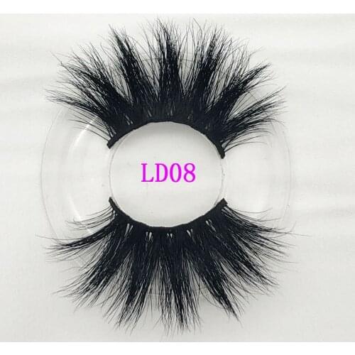 Makeup 25mm Mink Lashes False Eyelashes Dramatic 5D Mink Lashes Custom Packing Box 100% Cruelty Free Mink Reusable Natural Lash