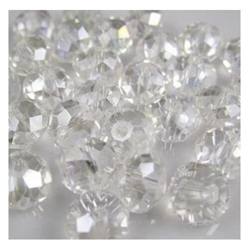 3*4mm 1000pcs White black Mixed Color Faceted Quartz Rondelle glass Beads Wholesale Bracelet DIY spacer df34gs crystal