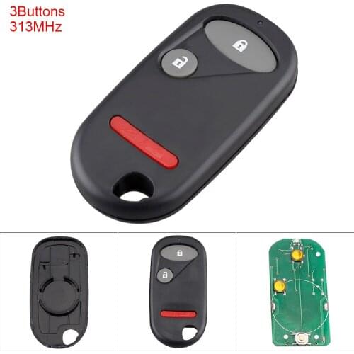 313.8MHz 3 Buttons Keyless Uncut Flip Remote Car Key Fob OUCG8D-344H-A Keyless Entry Transmitter for Honda 2002 2003 2005-2011