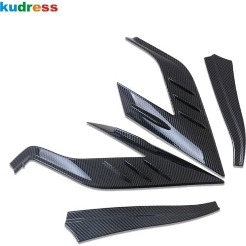 For Toyota RAV4 RAV 4 2019 2020 2021 Carbon Fiber Rear Light Lamp Cover Trim Taillight Decoration Strip Car Accessories 4pcs