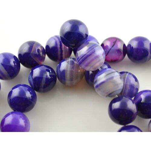 8~12mm Purple Stone Round Beads High Quality Natural Stone Luxury Jewelry Making Beads 10pc/lot