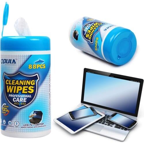 88PCS Soft Anti-static Cleaning Wipes Wet Tissues for Computer Laptop LCD Monitor TV Mobile Phone Screen Digital Products