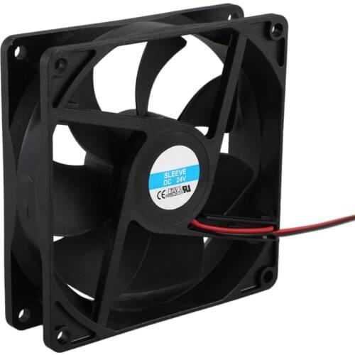 92mm x 25mm 24V 2Pin Sleeve Bearing Cooling Fan for PC Case CPU Cooler