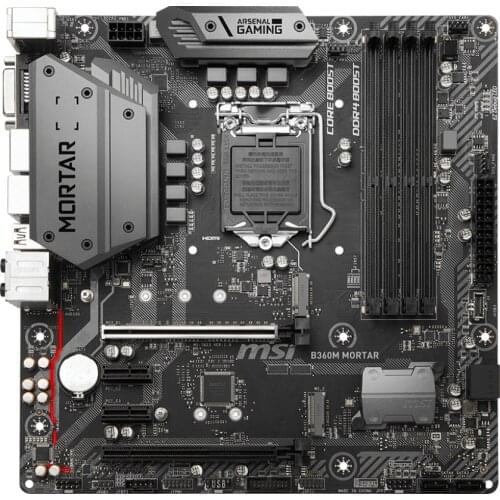 New MSI B360M MORTAR Motherboard + i5-9400F CPU DDR4 LGA 1151 64GB USB2.0 USB3.1 B360 Desktop motherboard free shipping