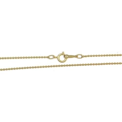 Beadsnice Beaded Chain Necklace Gold Filled Ball Necklace Finished Necklace Dainty Women Jewelry 40105