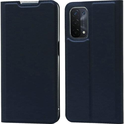 Oppo A54 5G Wallet Case Retro PU Leather + Soft TPU Business Magnetic Closed Flip Cover for Oppo A54 A 54 A Phone Cases Cover