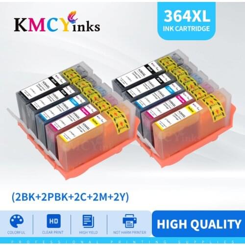 KMCYinks Printer Ink Cartridge 364XL For HP 364 XL Replace for HP Photosmart 5510 5515 6510 B010a B109a B209a Deskjet 3070A