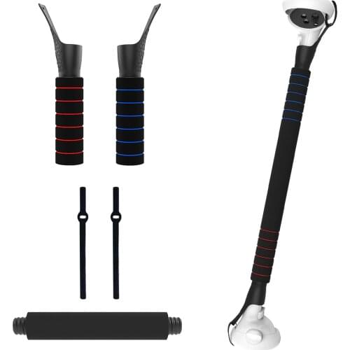 Long Stick Dual Handle Gamepad For Oculus Quest 2, Quest 1 Or Rift S Playing Beat Saber Games Extension Grips Stand VR Accessory