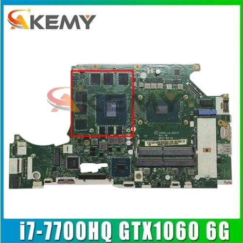 G3-571 Motherboard For ACER Predator Helios 300 G3-571 C5PRH LA-E921P i7-7700HQ GTX1060 6G DDR4 NBQ2B11001 Test Ok Mainboard
