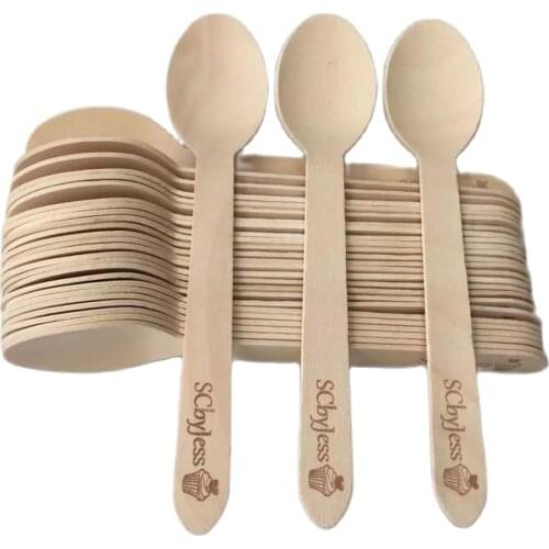 Personalized regular large spoons w/ cupcake symbol for DIY cakes cookies french macs cupcakes Custom Sweets Shop Graduation set