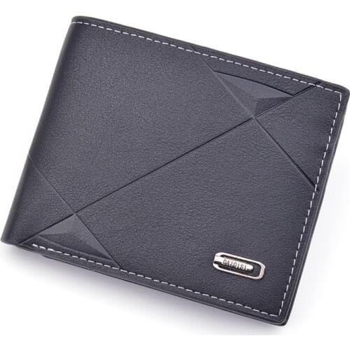 ZOVYVOL 2020 Business Mens Short Wallet Bifold Slim Card Holders for Men Casual Portable Coin Purse New Pu Leather Mini Male