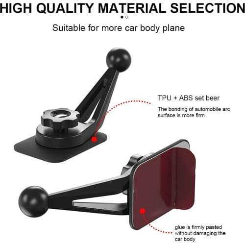 360 Degrees Turn Mobile Phone Paste Bracket Base Bracket Car Dashboard Table Surface Glue Bracket Flexible Holder