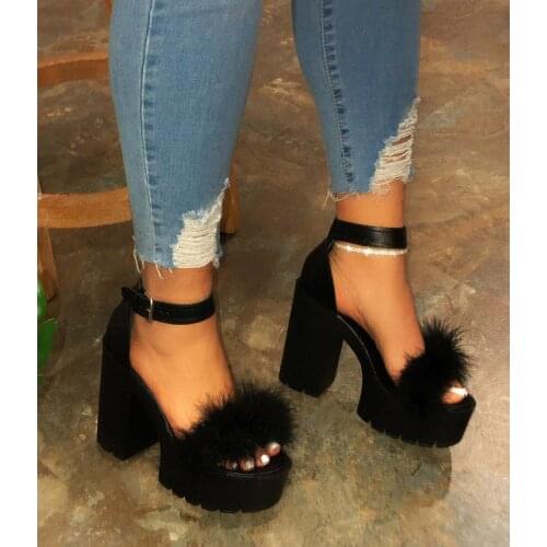 2020 new Classic High Heels Womens Sandals Summer Shoes Ladies Strappy Pumps Platform Heels Woman Ankle Strap Shoes Female hot
