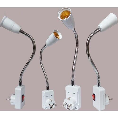 New E27 Light Lamp Bulb Adapter Socket Extend Extension Converter Wall Base Holder Screw Socket