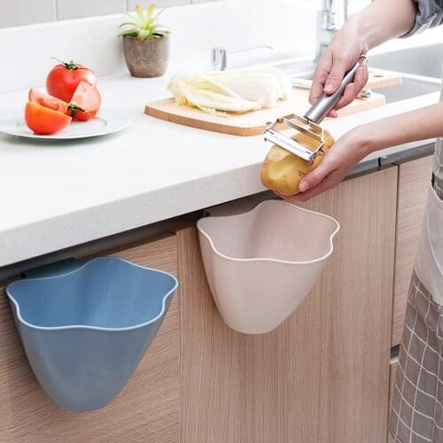 Plastic Kitchen Cabinet Door Hanging Trash Garbage Can Bin Rubbish Container Kitchen Sink Strainers Basket Drain Protector
