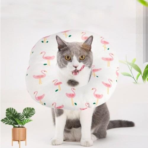 PP Cotton Cat Elizabeth Protective Recovery for Pet After Surgery Wound Healing Protective Pet Neck Supplies