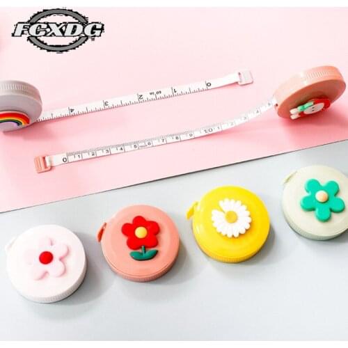 Portable Mini 1.5m Sewing Ruler Cartoon Household Measuring Tools Sewing Supplies Ruler for Sewing Womens Bust Measurement Tape