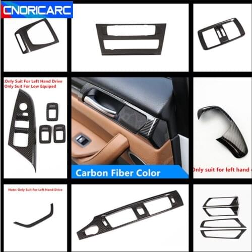 Carbon Fiber Color Console Air Outlet Frame CD Panel Decoration Cover Trim For BMW X3 F25 X4 F26 2012-17 Doorknob Strips