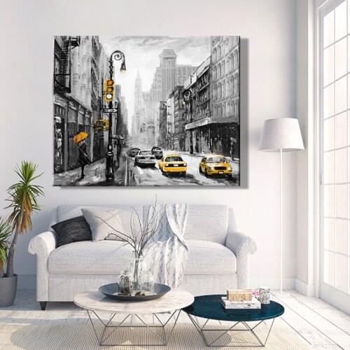 Paint by number art painting by numbers Realism Artwork Scenery City streets Living room decorative hanging pictures