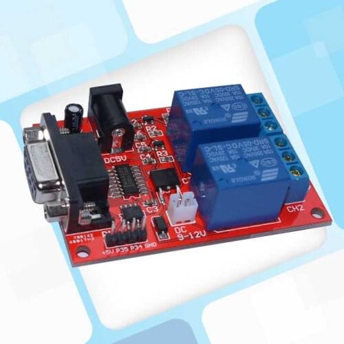 Sr-104a Serial Control 2-way Relay Module Delay Relay MCU Controller Finished Board