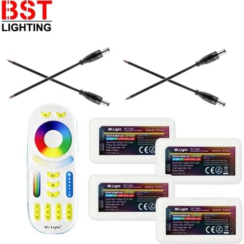Milight WL-Box1 WIFI MiBoxer 2.4G 4-Zone FUT092 RGBCCT Remote Control FUT039 RGBCCT LED Controller For RGB RGBW RGBCCT LED Strip