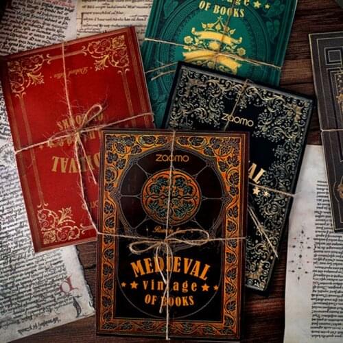 10 sheets Medieval Vintage of books Material Paper Junk Journal Planner Scrapbooking Retro Decorative DIY Craft Background Paper
