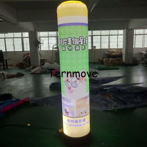 2m/2.5m/3m Inflatable LED Tube Air Pillar Column for Party and Event Stage Lighting Decoration Advertising Promotion
