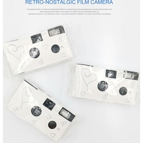 Retro 27 Photos 35mm Disposable Film Camera Manual Fool Optical Camera Childrens Gifts One Time Single Use Camera Film Sets