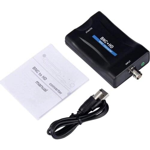Hot!!! BNC To HDMI-compatible Converter Adapter 1080P HD Display Video Conversor Surveillance Monitor TV Signal with USB Cable