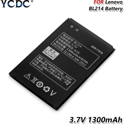 Smart Phone BL214 BL-214 Battery 1300mAh For Lenovo A316 A316I A360E A365E A66 A300T A269 A269I A208T A218T A278T