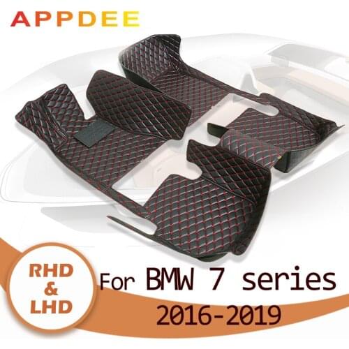 APPDEE Car floor mats for BMW 7 series 2016 2017 2018 2019 Custom auto foot Pads automobile carpet cover