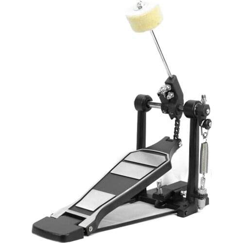 Drum Pedal with Drum Wool Beater Aluminium Alloy Singles Drum Pedal Drum Set Pedal Singles Pedal drum accessories instruments
