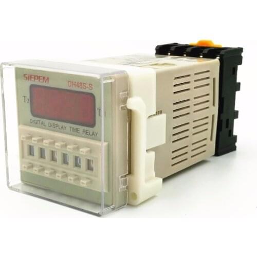 Digital Time Relay DH48S-S Cycle Control Time Delay AC 220V AC 380V DC 24V DC 12V