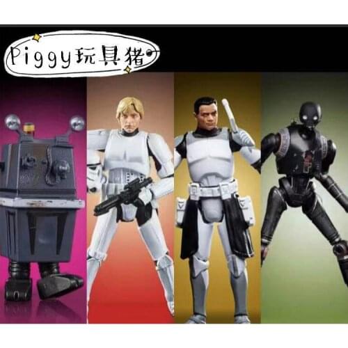3.75 Inch Hasbro Star Wars Wolff Clone Stormtroopers Luke K-2SO Action Figure Toys Model Collection for Kids Gift The Vintage