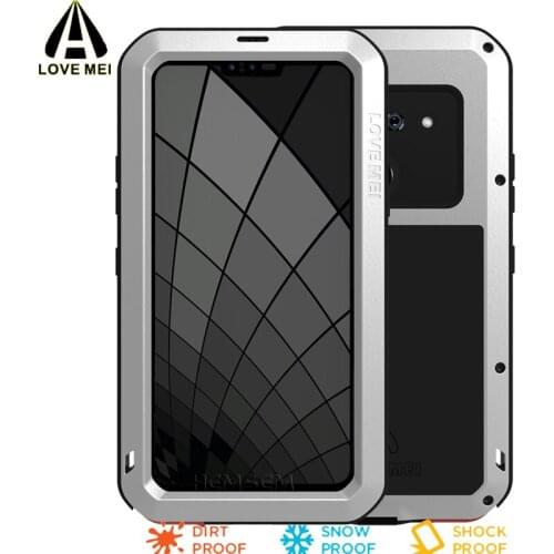 G8S Thinqs Lovemei Waterproof Metal Case Gorilla Glass For Lg G8 Thinq Luxury Powerful Aluminum Dirtproof Shockproof Armor Cover