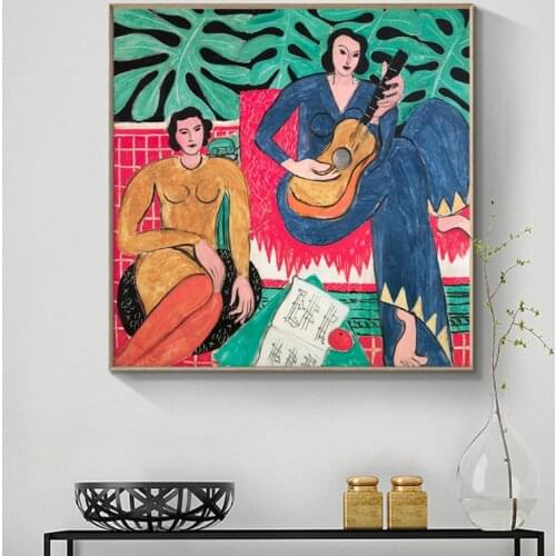Henri Matisse Taschen Vogue Posters And Prints Guitar Girl Portrait Wall Art Canvas Painting Pictures For Living Room Home Decor