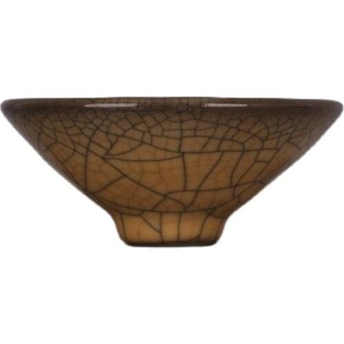 Collection: Song yellow glaze gold wire Hat Cup