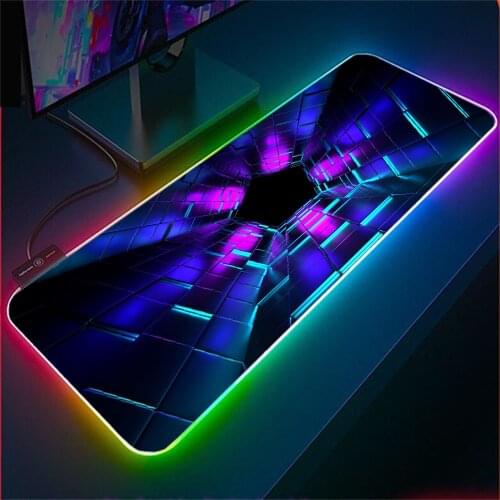 MairuigeRGB 3D Stereo Space Personalized Best-selling Gaming Accessories Mouse Pad Xxl LED Mouse Table Pad Can Be Customized