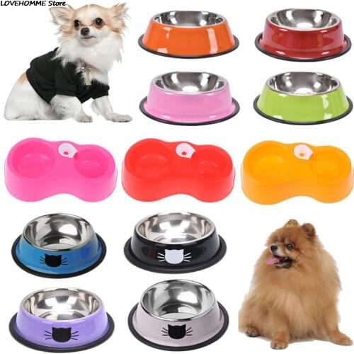 Cute Bone Shape Dog Bowl Travel Feeding Feeder Water Bowl For Pet Dog Cat Puppy Food Bowl For Dog Water Dish