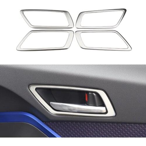 My Good Car stainless steel Interior Door Handle Trim Inner Door Bowl Sticker for Toyota C-HR CHR 2016 2017 2018 car Accessories