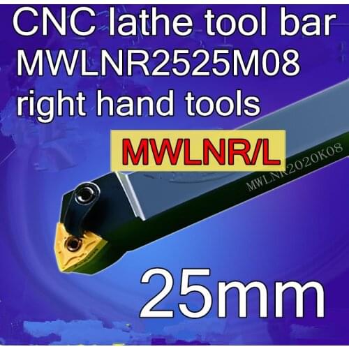 MWLNR2525M08 CNC lathe tool bar CNC Tools right hand tools Free shipping